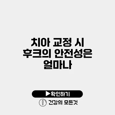 치아 교정 시 후크의 안전성은 얼마나?